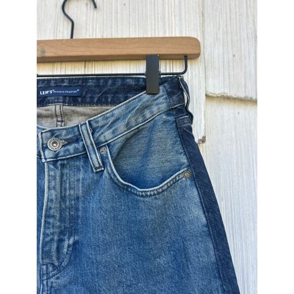 Levi’s Made & Crafted Slim Crop Jeans Cotton Blue Two Tone Denim Size 25 - Picture 4 of 10